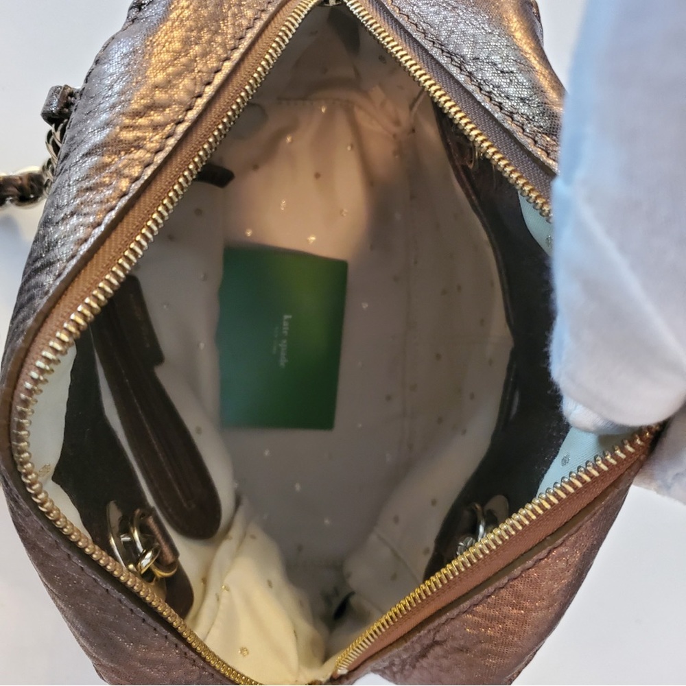 Kate Spade Quilted Copper Handbag with Dust Bag - Picture 8 of 9